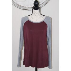 Jeans by Buffalo women’s brown and gray long sleeve t shirt size L